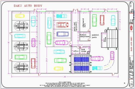 Image Result For Auto Service Center Floor Plan Shop Building Plans