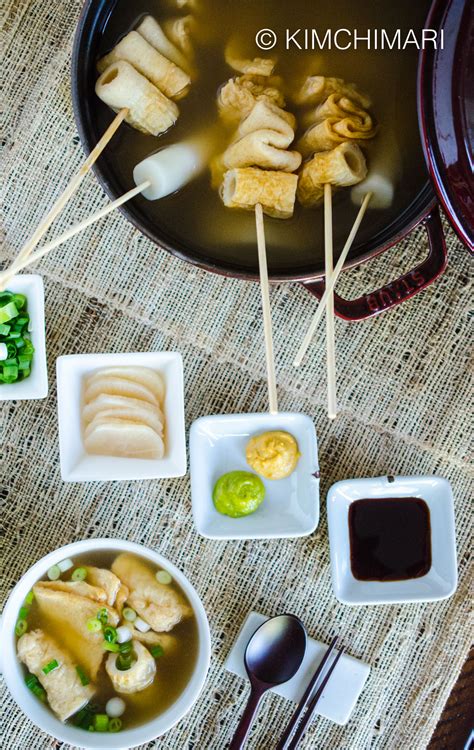 4in hot water soak fish cake for 2 mins then stir briefly. Fish Cake Soup (Odeng Soup aka Eomuk Guk) | Kimchimari