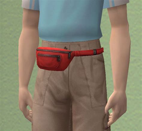 Mod The Sims Bon Voyage Fanny Packs As Accessory For Men Updated To