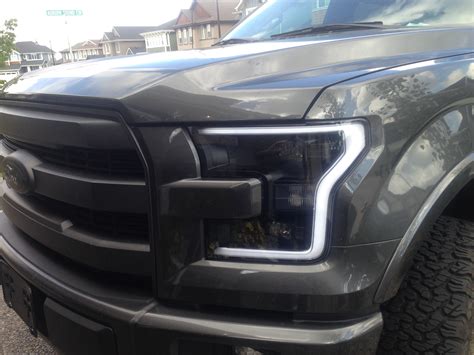 Upgrade best quality led tube style projector headlight. 2015 F 150 Halogen to OEM LED Headlight Conversion from ...