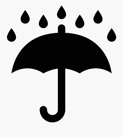 Keep Dry Icon Umbrella Rain Symbol Free Transparent Clipart