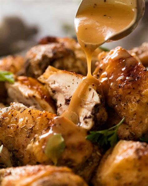 crispy herb baked chicken with gravy easy roast chicken project isabella