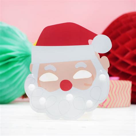 Make Your Own Christmas Masks Craft Kit By Postbox Party