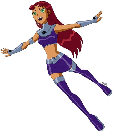 Flying Starfire By Alienlina On Deviantart Teen Titans Go Characters