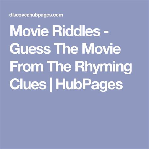 movie riddles guess the movie from the rhyming clues guess the movie movie quizzes the