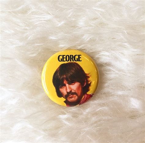 The Beatles Sgt Pepper George Harrison Round Small Pinback Button