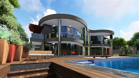 Contemporary organic exterior home under construction in Busabala