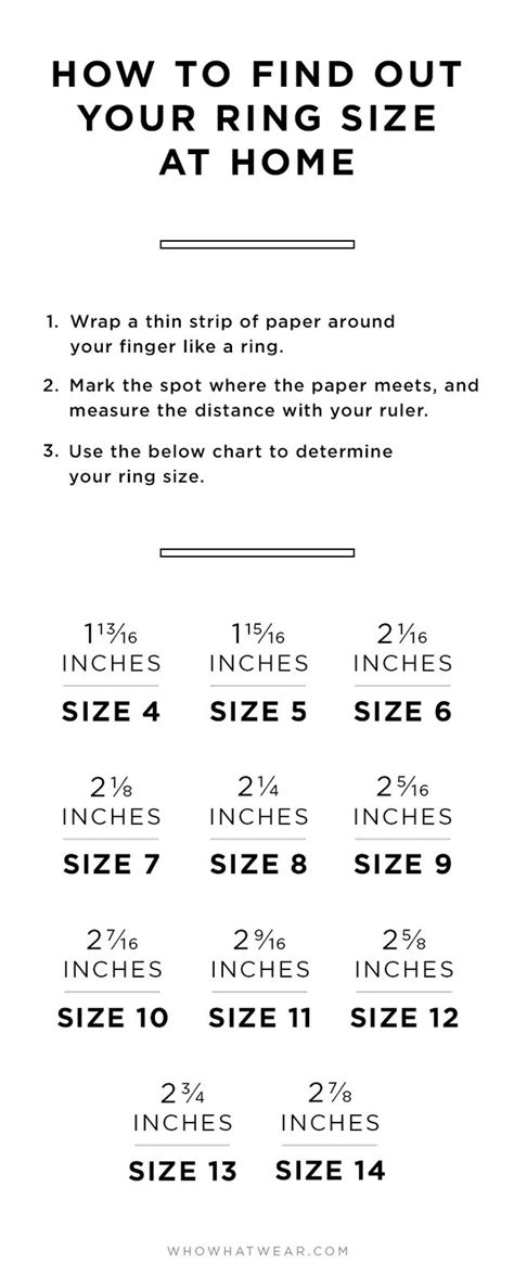 For example, if your measurements are as follows: How to Find Your Ring Size in 3 Easy Steps | WhoWhatWear