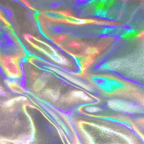 Pinterestdmgiss01 Holographic Fabric Rainbow Aesthetic Holographic