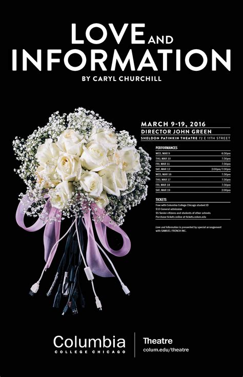 Information, knowledge, and learning mean what is or can be known. Columbia College Chicago Theatre Department Probes 'Love ...