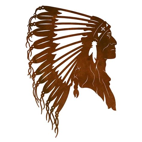 Check spelling or type a new query. Indian Chief Head Metal Wall Art