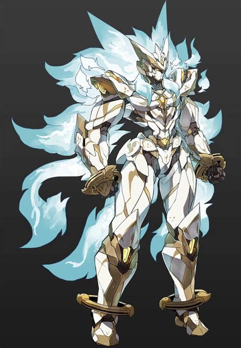 Image Suoh Aogami White Devil God Armor Digital Overlap Form