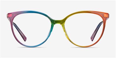 Positivity Cat Eye Rainbow Glasses For Women Eyebuydirect