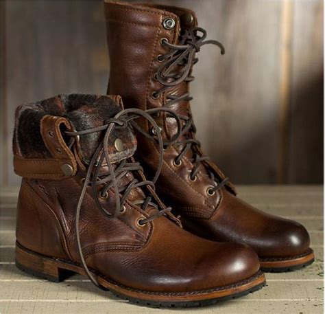 Men S High Cut Lace Up Martin Boots Vintage Military Boot Joy General Store Ca
