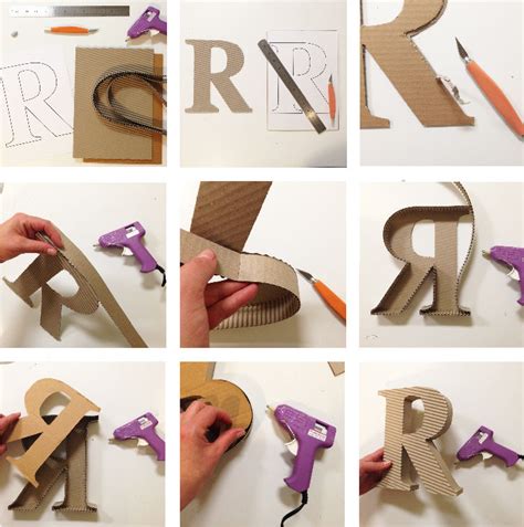 Large 3d Cardboard Letters