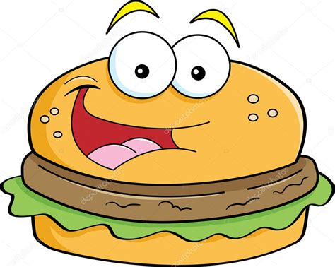 Cartoon Hamburger — Stock Vector © Kenbenner 22850490