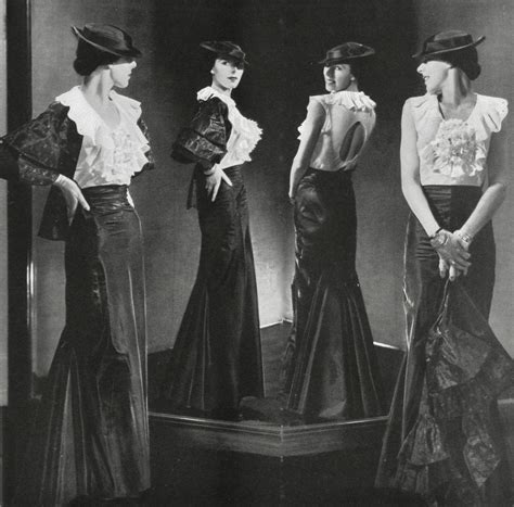 1934 Evening Blouses Orient Express 1930s Fashion Blouse And Skirt
