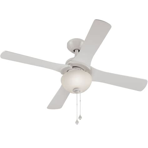 Harbor Breeze Aero 42 In White Indoor Ceiling Fan With Light Kit 4