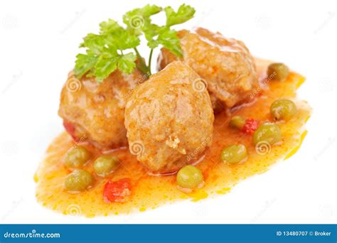 Meatballs Frescos Imagem De Stock Imagem De Tomate Picada 13480707