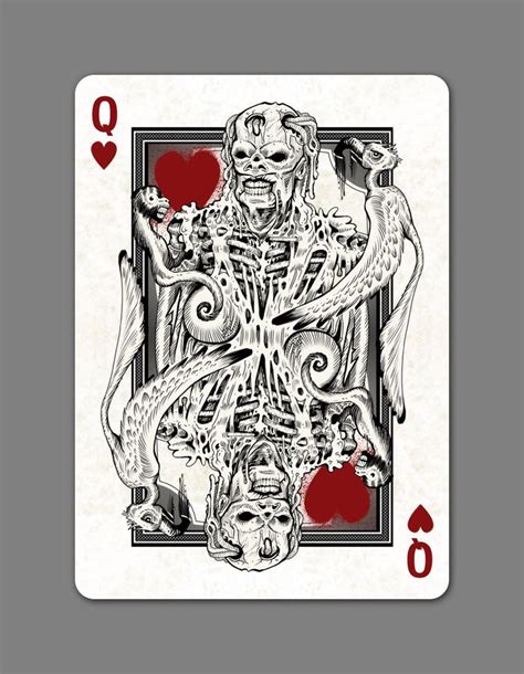 Creepy Playing Cards Deck Playing Cards Playing Card Deck Cards