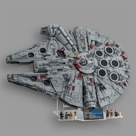 Display Stand And Minifigure Plinth For Ucs Millennium Falcon 75192