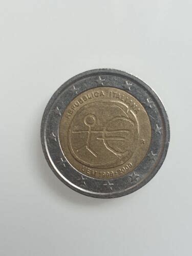 2 Euro MÜnze StrichmÄnnchen Uem 1999 2009 Italien Von Sammlern