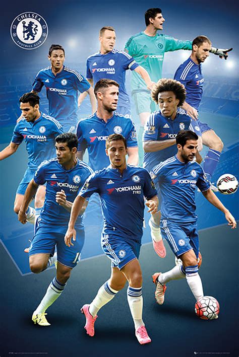 Chelsea Players Official Soccer Player Poster 2015/16- Buy Online ...
