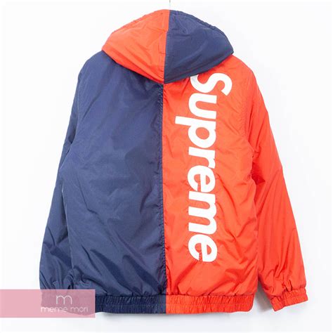 楽天市場 Supreme 2015aw 2 Tone Hooded Sideline Jacket シュプリーム 2トーンフーデッド