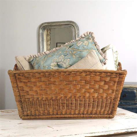 This Sturdy Vintage Belgianfrench Market Basket Add French Country
