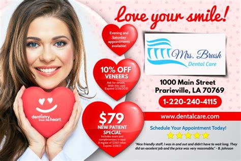 Valentines Dental Ads Template Postermywall