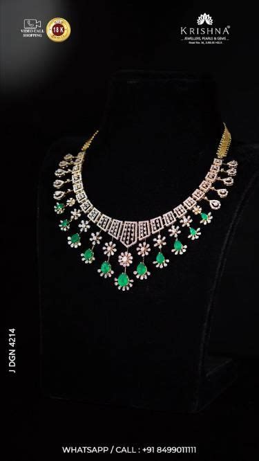 A Dazzling Royal Diamond Necklace With Emeralds Crafted In 18k Gold