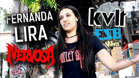 Interview With Fernanda Lira Nervosa Kvltpl Youtube