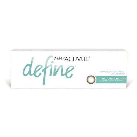 1 Day Acuvue Define Radiant Charm Soft Coloured Contact Lenses