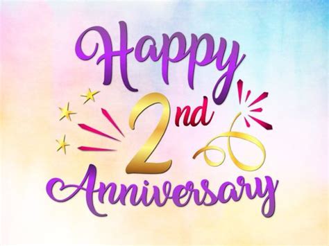 Happy 2nd Anniversary Svg Files For Cricut Second Year Letter Greeting