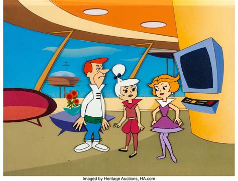 The Jetsons George Jane And Judy Production Cel Setup With Lot