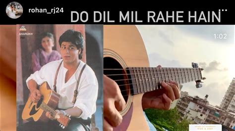 Do Dil Mil Rahe Hai Hain Kumar Sanu Shahruk Khan Pardes Guitar