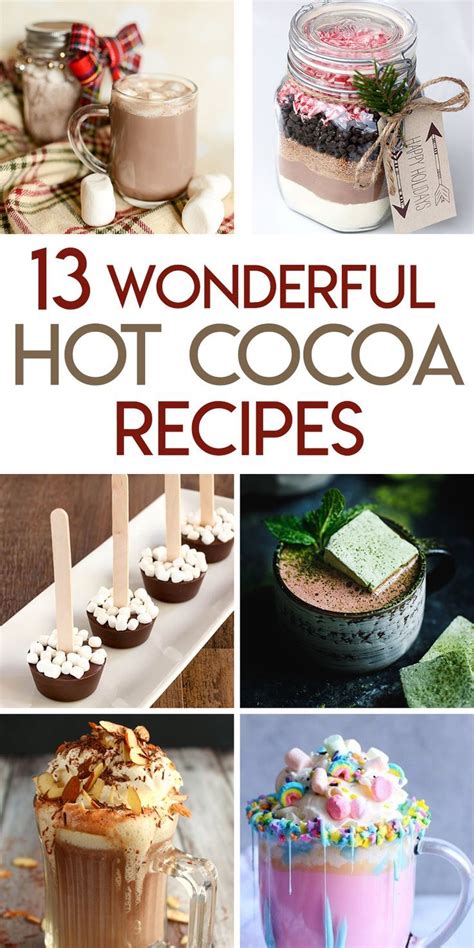 13 Delicious Hot Chocolate Recipes For Fall And Winter Hot Cocoa Recipe Hot Chocolate Recipes