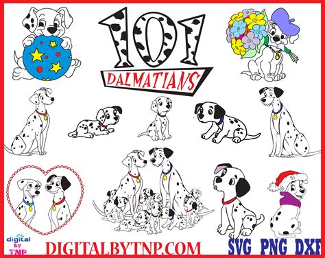 Disney 101 Dalmatians Svg Bundle Files For Cricut Silhouette 101