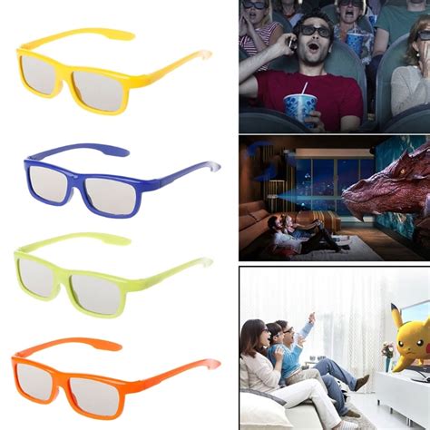 Ootdty 3d Glasses Circular Polarized Passive 3d Stereo Glasses Black Frame For Real D 3d Tv