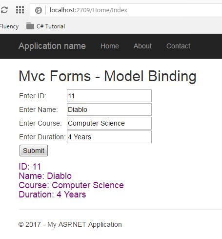 How Model Binding Works In Asp Net Mvc With Example My Xxx Hot Girl