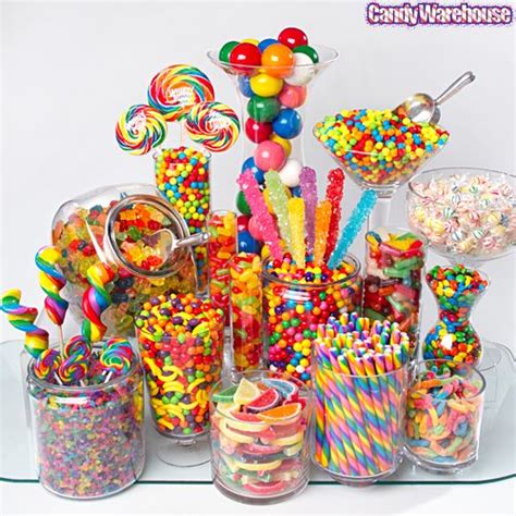 Rainbow Candy Buffet Kit 25 To 50 Guests Rainbow Candy Buffet Candy