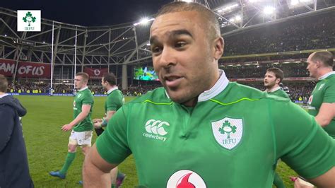Irish Rugby Tv The Fans Were Incredible Simon Zebo Youtube