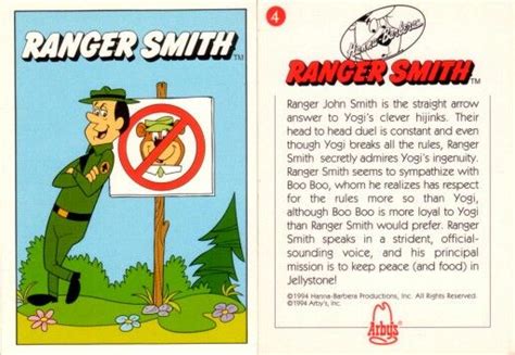 Ranger Smith Classic Cartoon Characters Classic Cartoons Yogi Bear