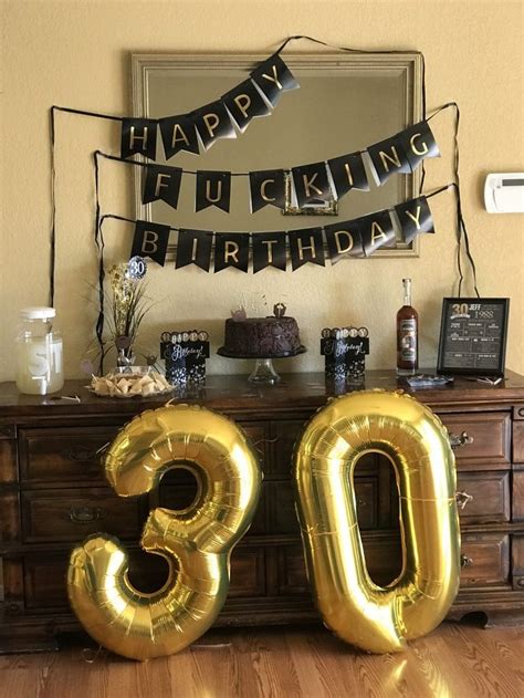 30th Birthday Party Decorations For Him 30th Birthday Party For Him