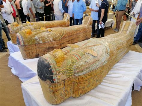 Egypt Unveils 3000 Year Old Wooden Coffins In Luxor Abc News