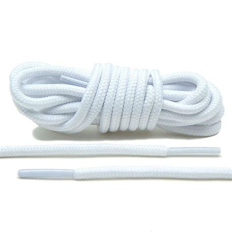 Thick Rope Laces 54 White Round Shoelaces For Sneakers Jordan Ix Lace