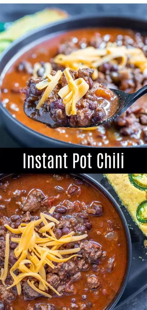 This easy ground beef chili is thick and rich and comes together in about 30 minutes. This easy Instant Pot Chili is ground beef, kidney beans, a mix of spices, jalap… | Instant pot ...