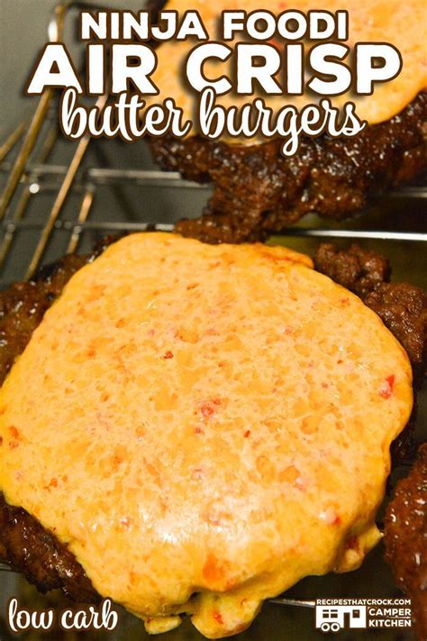 An air fryer is a perfect option for cooking frozen snacks for a party at home as it provides you with perfect fried food in significantly less time. Ninja Foodi Air Crisp Butter Burgers (Low Carb) in 2020 | Rezeptideen, Lebensmittel mit wenig ...