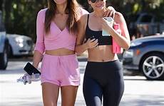 thefappening toned skimpy leggings candids chatted younger sibling flaunted