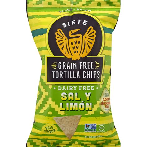siete tortilla chips grain free sal y limon 4 oz instacart